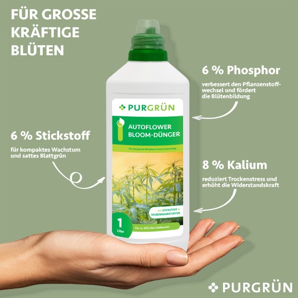 Purgrün Autoflower-Bloom-Dünger 1 Liter