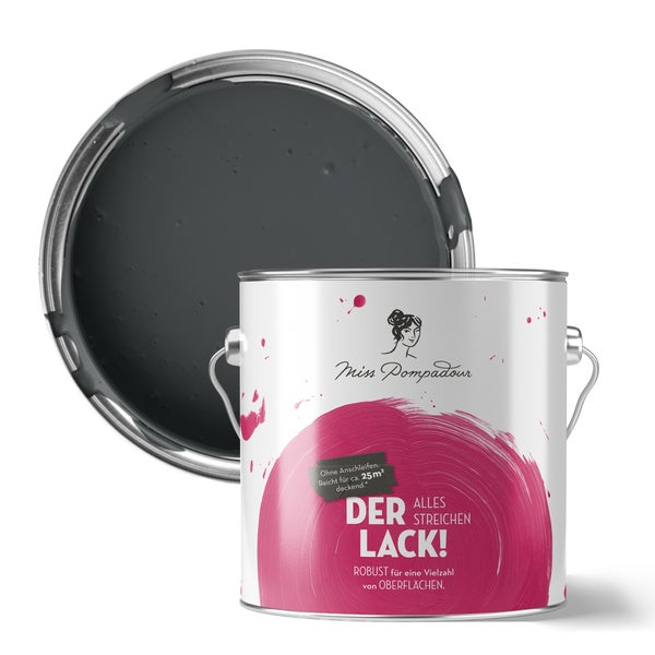 Farbeimer von Miss Pompadour mit geöffnetem Deckel