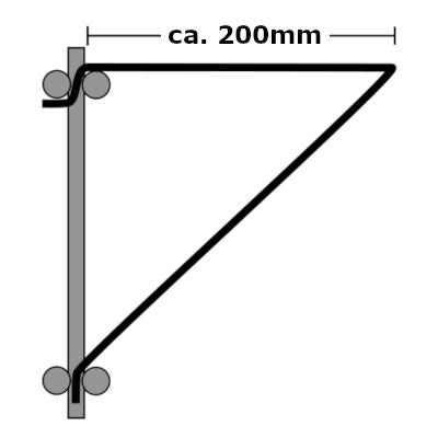 Drahtbiegeform circa 200 Millimeter