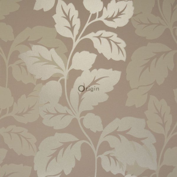 Origin Wallcoverings Tapete Blätter Braun - 52 cm x 10,05 m - 307105