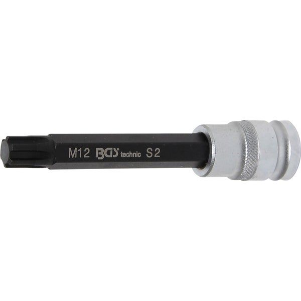 BGS Bit-Einsatz Länge 120 mm Antrieb Innenvierkant 12,5 mm (1/2) Keil-Profil (für RIBE) M12 - 5010