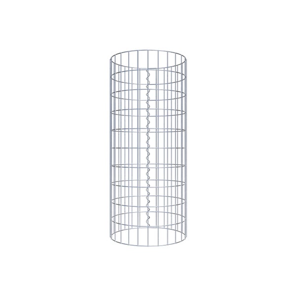Gabionensäule Durchmesser 42 cm, MW 5 x 10 cm rund - Höhe: 1,00 m