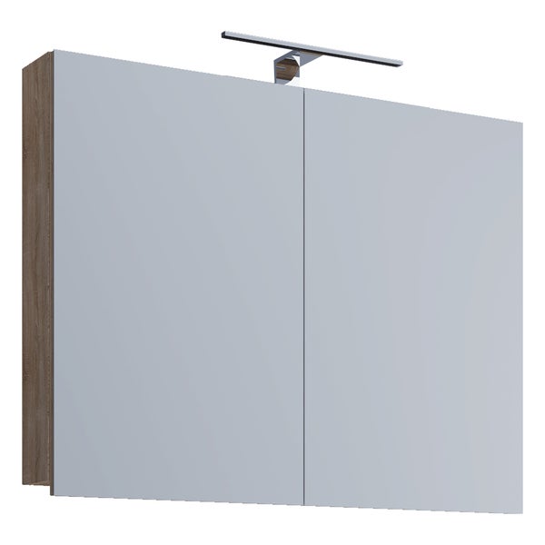 Spiegelschrank Spiegel Badinos 80cm Sonoma-Eiche