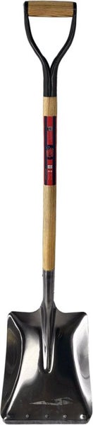 Schaufel mit Holzstiel und D-Griff