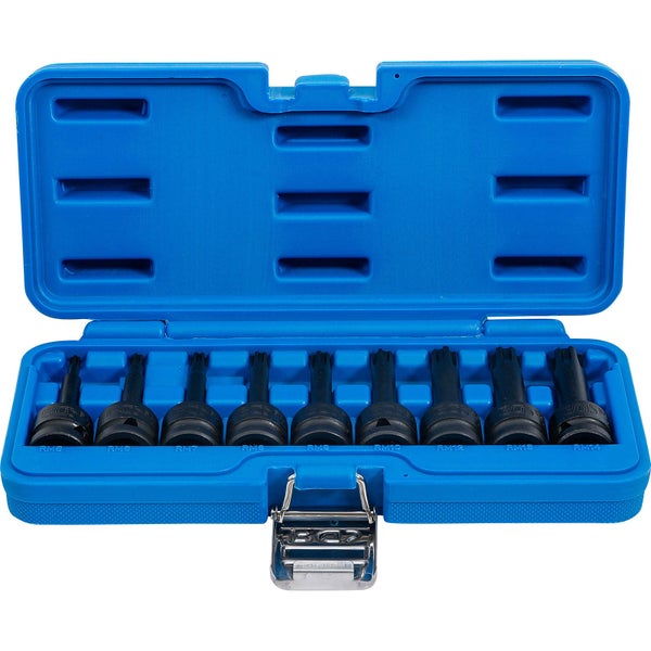 Steckschlüssel-Satz in blauem Kasten