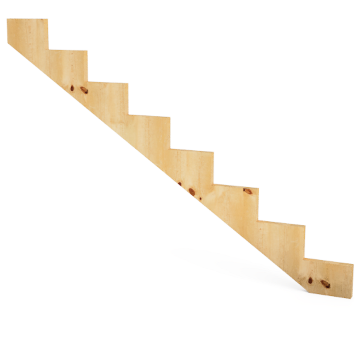 Treppenwange 8 Stufen, Höhe 136cm, aus druckbehandeltem Holz