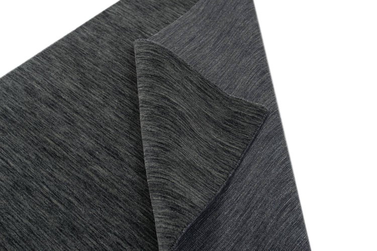 Wollteppich Luxus Designerteppich moderner uni Teppich aus reiner Schurwolle Dunkelgrau 170x240 cm