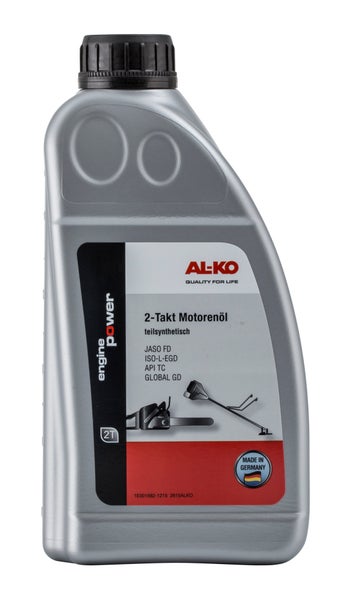 AL-KO 2-Takt Motorenöl teilsynthetisch in Kunststoffflasche für Gartengeräte
