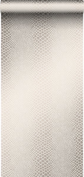 Origin Wallcoverings Tapete Schlangenhaut-Motiv Beige - 53 cm x 10,05 m - 347339