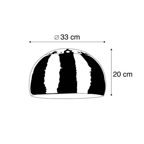 Lampenschirm 33/20 Stahl - Globe