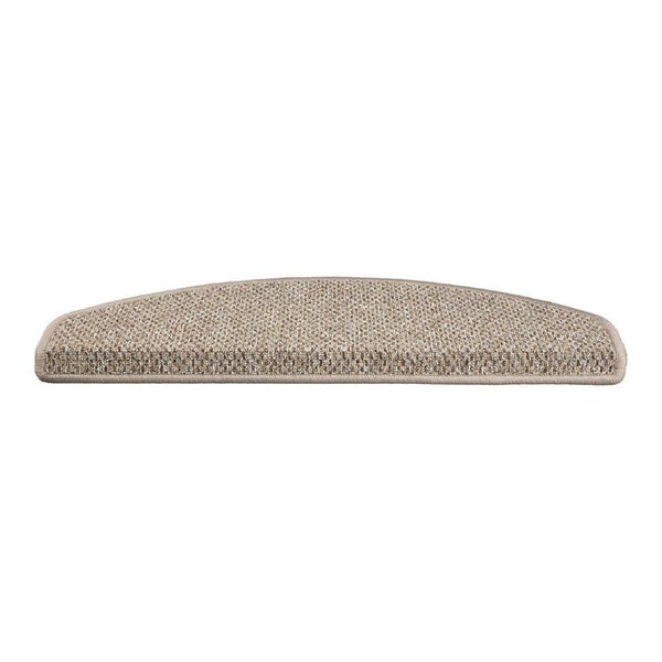 FLOORDIREKT Stufenmatte Ponto - Unempfindlich & Pflegeleicht - Beige - Rechteckig - 23,5 x 65 cm