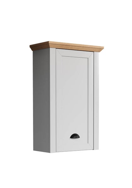 Landside Badschrank Wandaufhang, 1 Tür, grau. 46 X 24 X 73 cm