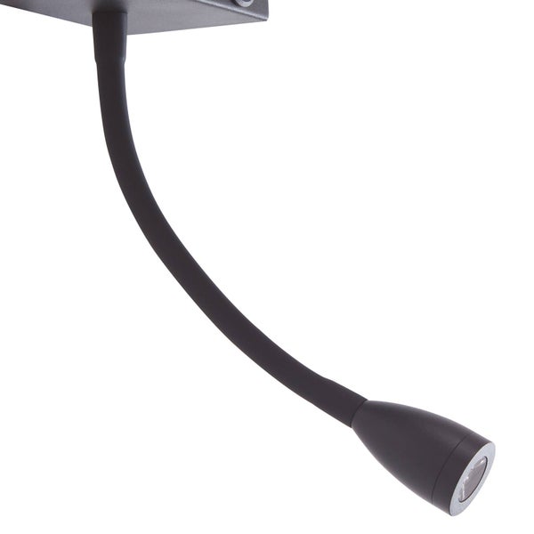 Schwenkbare LED-Wandleuchte mit flexiblem Arm