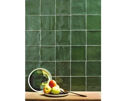 Wandfliese Fes verde 13x13 cm