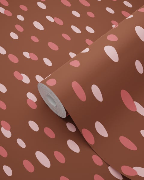 Tapetenrolle mit Punktmuster