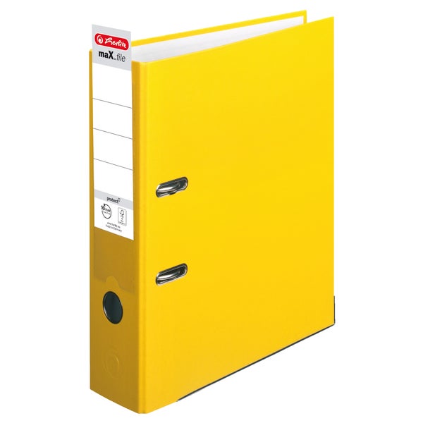 Herlitz Ordner maX.file protect A4 8cm gelb