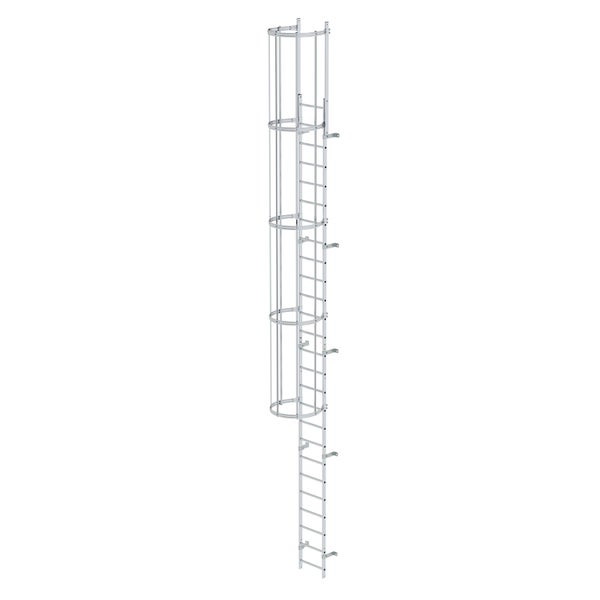 MUNK ortsfeste Steigleitern Aluminium, 7,28m SH