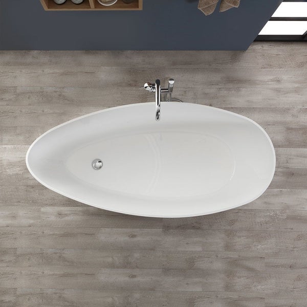 Freistehende Badewanne aus Mineralguss | Rachele