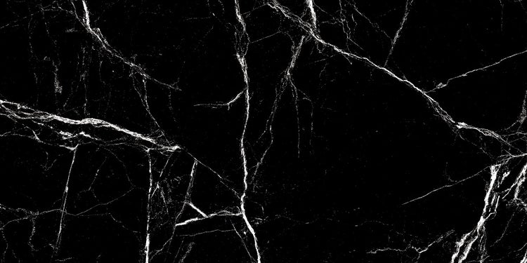 Schwarze Marmorstruktur mit weißen Adern