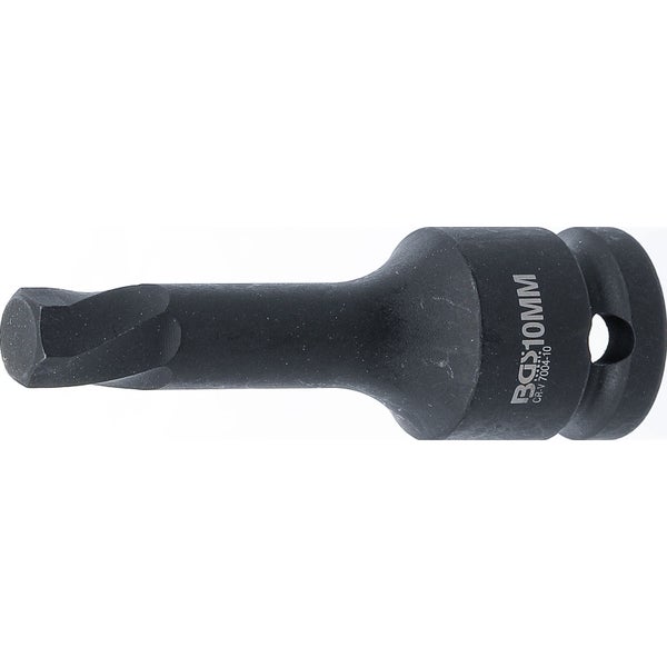 BGS Schraubenausdreher Antrieb Innenvierkant 12,5 mm (1/2) für defekten Innensechskant 10 mm - 7004-10