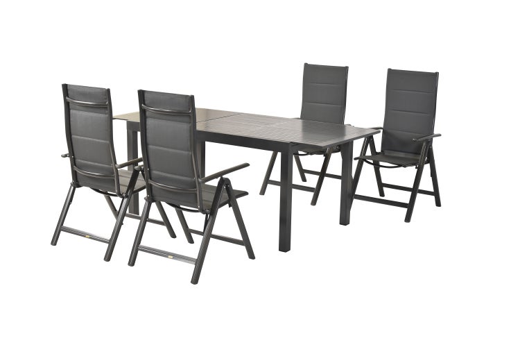 Gartentisch mit vier Gartenstühlen