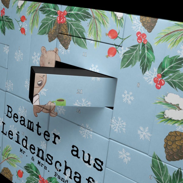 Mr. & Mrs. Panda Befüllbarer Adventskalender Beamter Leidenschaft - Blau Pastell