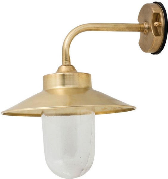 Wandleuchte aus Metall und Glas