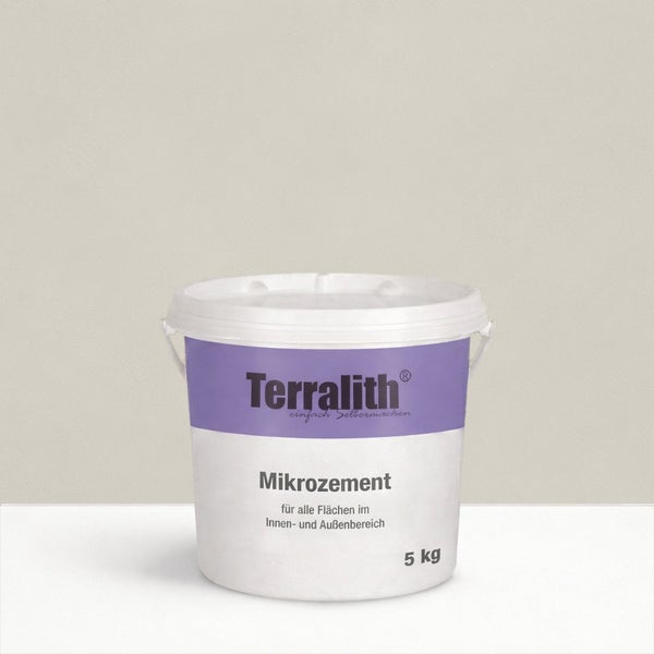 Terralith Mikro Zement im Eimer, für den Innen- und Aussenbereich, 5 kg