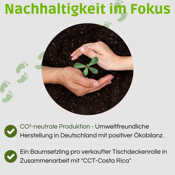 Sensalux NATURE Tischdecke - 1,18m x 25m Karo, Weiß-Rot