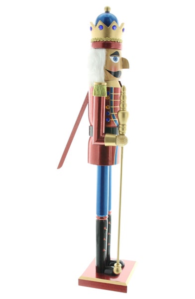FRANK FLECHTWAREN | Nussknacker Grand, 16 x 15 x 81 cm, HOLZ