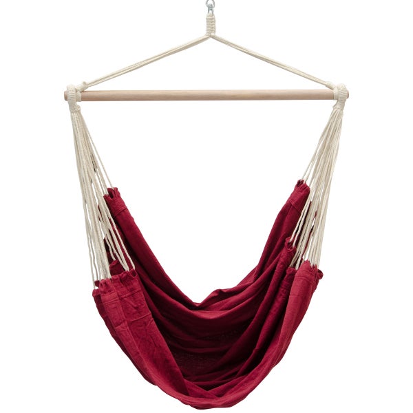 XXL Hängesessel Relaxsessel 185x130cm bis 150kg in Rot
