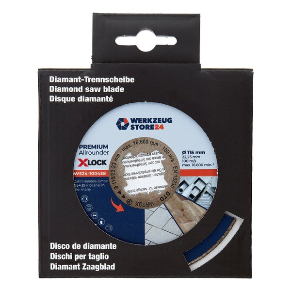 WS24 Diamanttrennscheibe X-Lock® Premium Universal 115 mm - WS24-100438