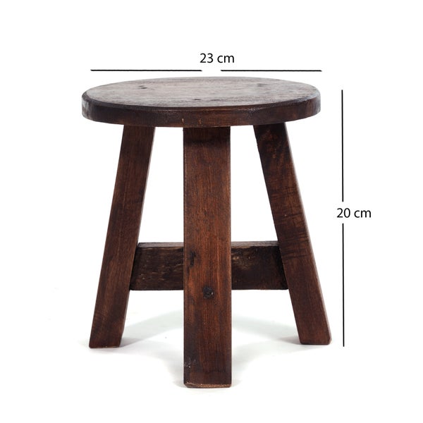 Pflanzenhocker Bern Mahagoni Massivholz 02 hellbraun