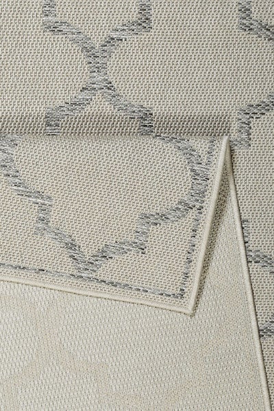 Outdoor Teppich Beige Grau Gleamy WECONhome 160x225 cm