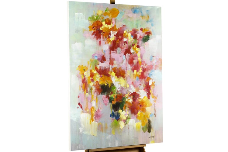 Handgemaltes Gemälde Acrylfarbe 80x120cm Bunt