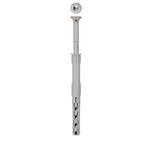 Fischer 50x Langschaftdübel SXR 8 x 80 mm T mit Sicherheitsschraube - 503000