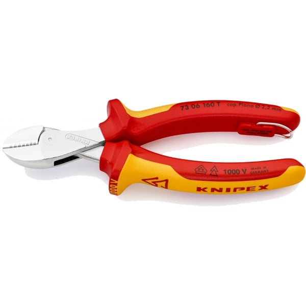 Knipex X-Cut® Kompakt-Seitenschneider mit Befestigungsöse - 7306160T