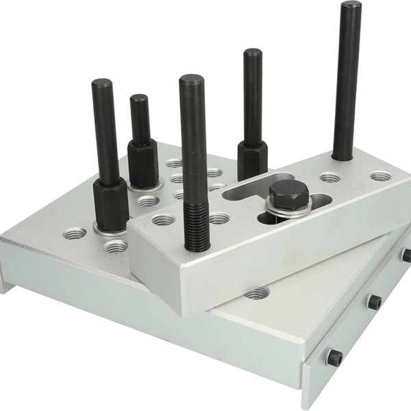 Einstellbare Dübellehre aus Aluminium