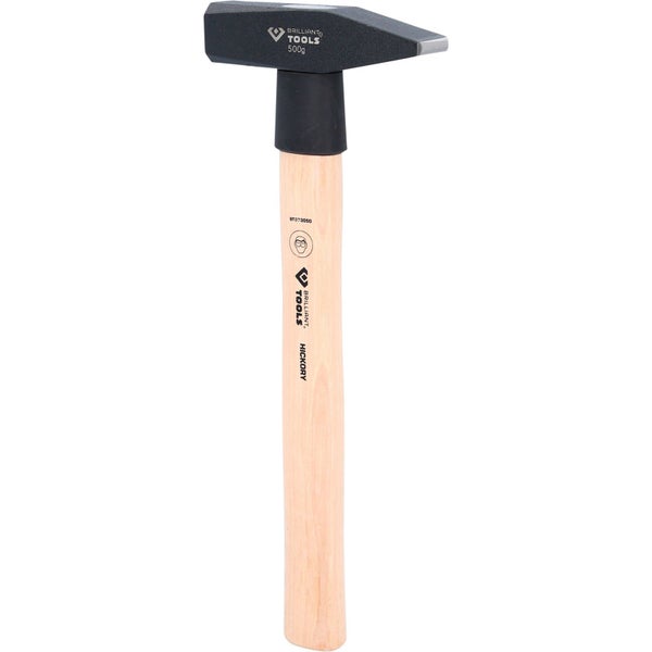 BRILLIANT TOOLS Schlosserhammer mit Hickory-Stiel 500 g - BT073050