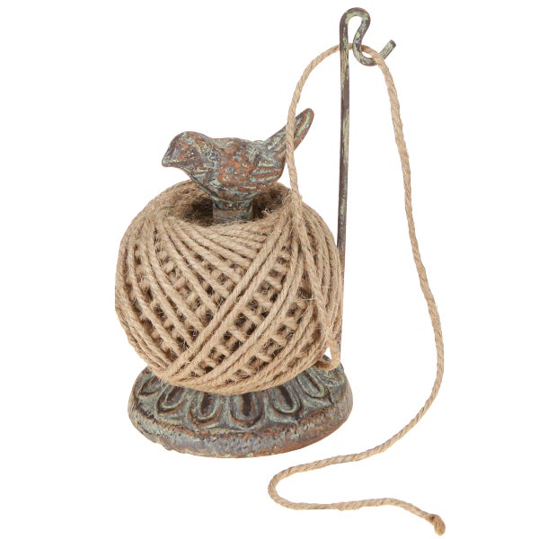 Dekorative Kordelrolle mit Vogelmotiv für den Bastelbedarf