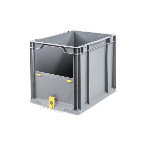 PROREGAL SparSet 10x Eurobox NextGen Insight Cover HxBxT 32 x 30 x 40 30 Liter Hoch/Gelb Eurobehälter Transportbox