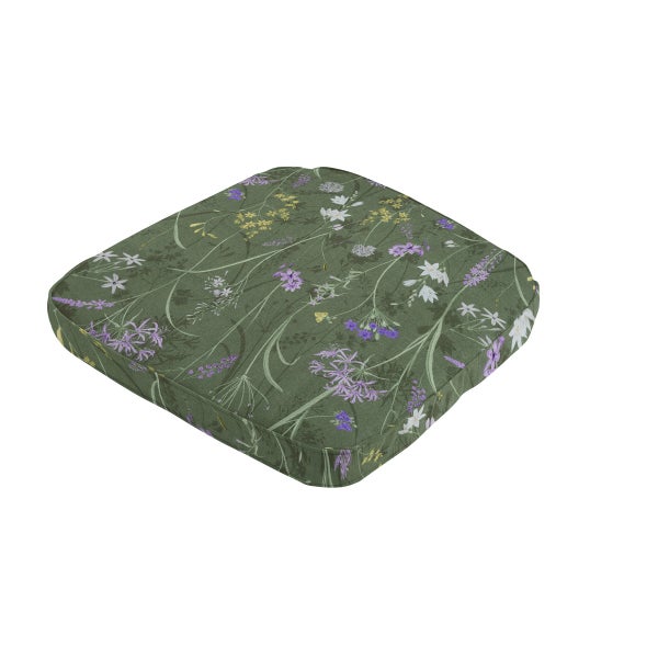 Sitzkissen Wicker Donna grün Canvas Eco+ - ca. 48x48 cm - 4er-Set