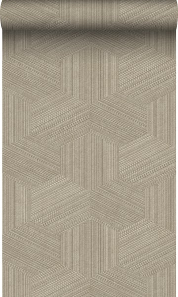 Origin Wallcoverings Öko-Strukturtapete 3D-Muster Beige - 50 x 900 cm - 347942