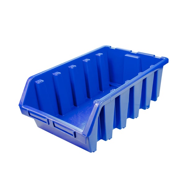 PROREGAL Sichtlagerbox 5 | HxBxT 18,7x33,3x50cm | Polypropylen | Blau