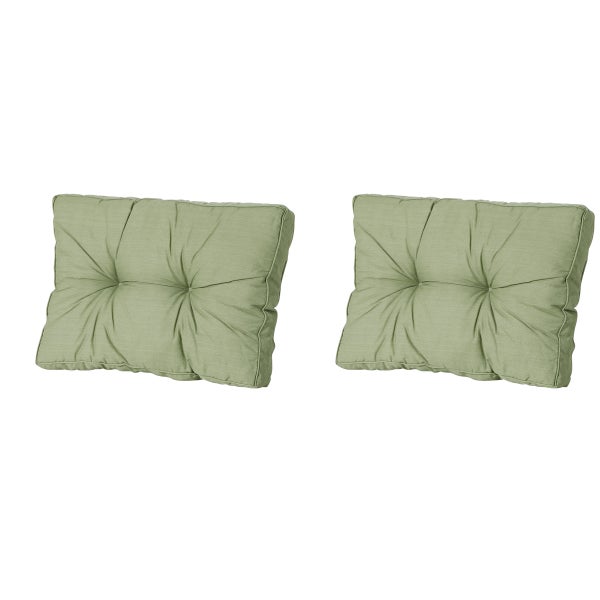 Florance Rückenkissen Basic grün - Ca. 43x73 cm - 2er-Set