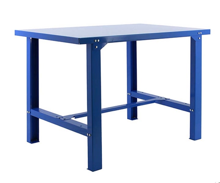 PROREGAL Werkbank Buffalo Metal HxBxT 83 x 180 x 73 cm Traglast 600 kg Blau