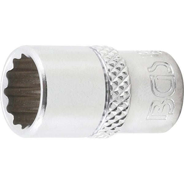 BGS Steckschlüssel-Einsatz Zwölfkant Antrieb Innenvierkant 6,3 mm (1/4) SW 3/8 - 10877