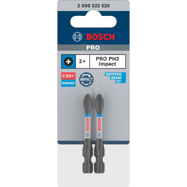 Bosch PRO Phillips Impact Bit PH2 55 mm 2-tlg. - 2608522520