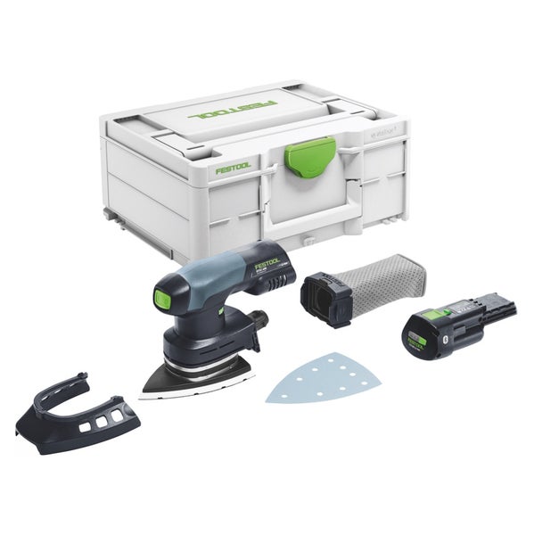 Festool DTSC 400-Basic Akku Deltaschleifer 18 V 100 x 150 mm Brushless + 1x Akku 3,0 Ah + Systainer - ohne Ladegerät