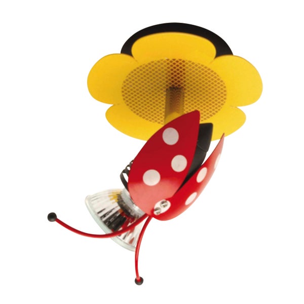 Deckenleuchte mit Marienkäfer-Motiv für Kinderzimmer